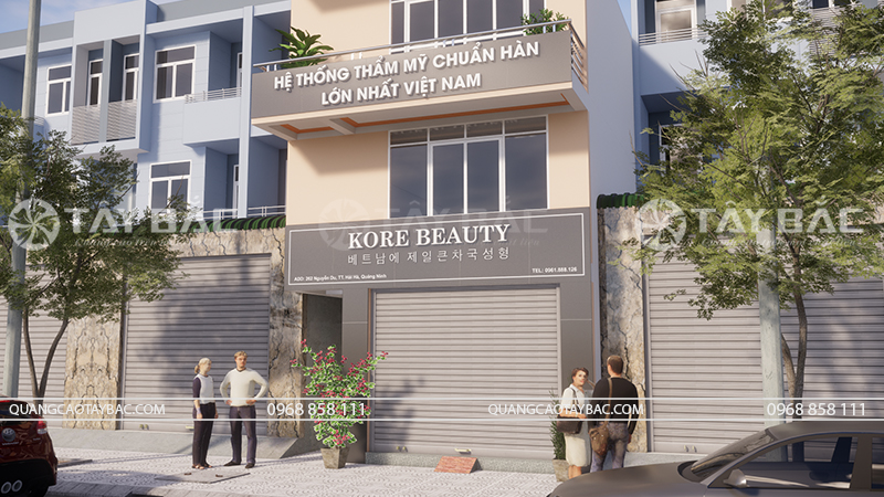 Biển hiệu thẫm mỹ viện Kore