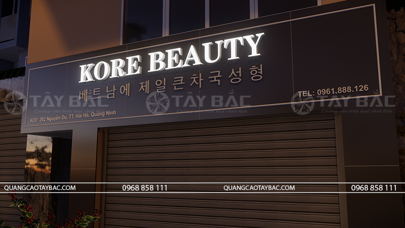 Phối cảnh buổi tối biển Kore