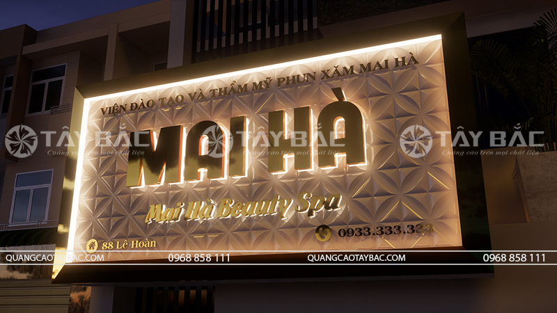 Biển quảng cáo spa Mai Hà