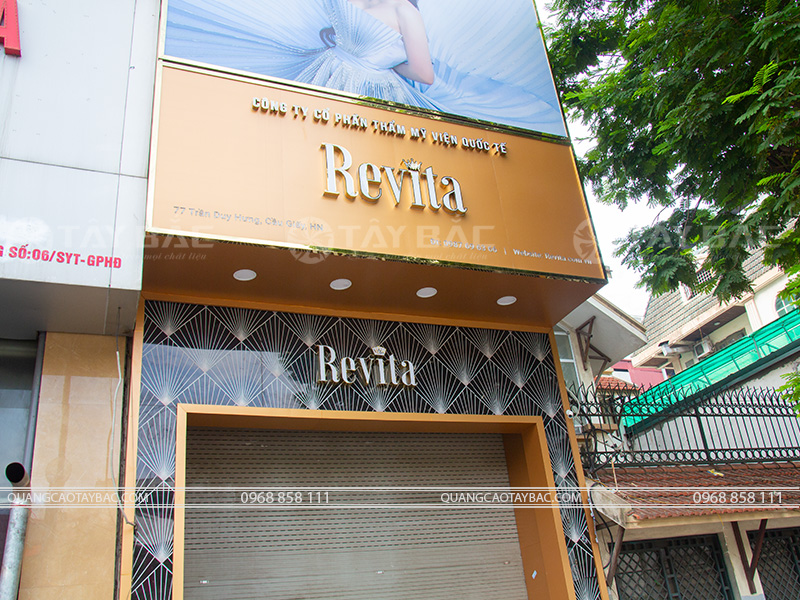 Biển quảng cáo thẫm mỹ viện Revita