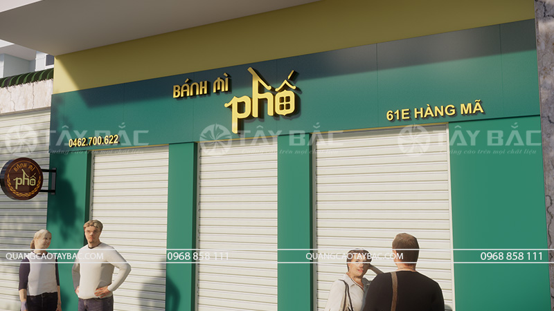 Biển quảng cáo bánh mỳ Phố