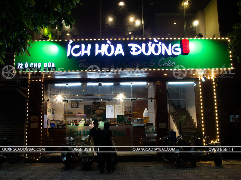 Biển quang cáo tiệm trà Ích Hòa Đường