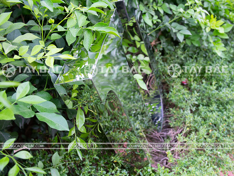 Mẫu chữ quảng cáo Inox Gương