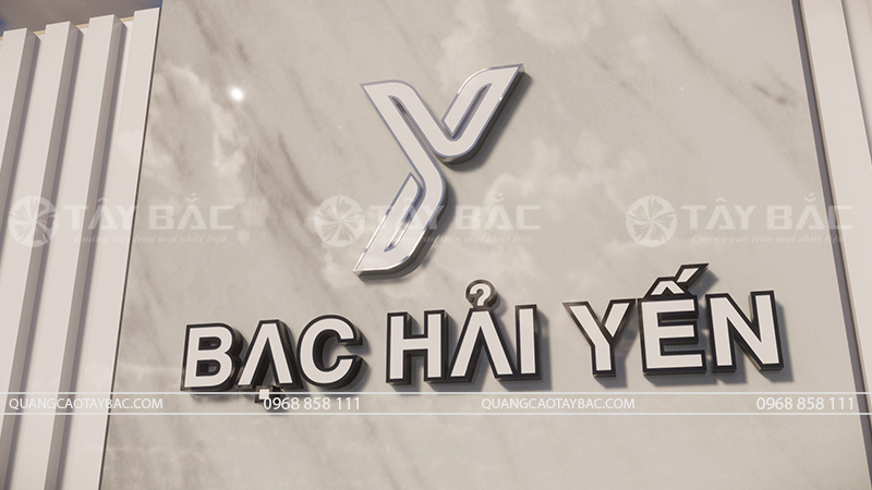 Bảng hiệu tiệm vàng Hải Yến