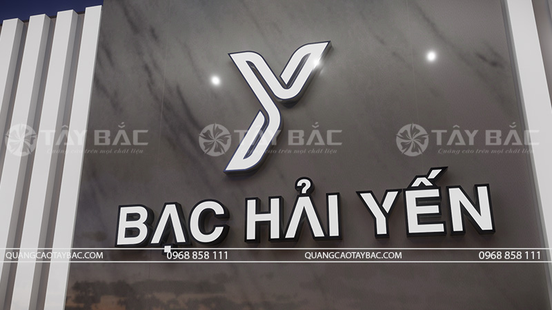 Bảng hiệu tiệm vàng Hải Yến