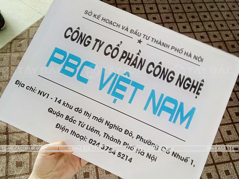 Làm biển công ty đẹp