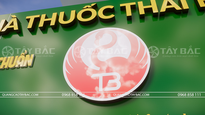 Biển hiệu nhà thuốc Thái Bình