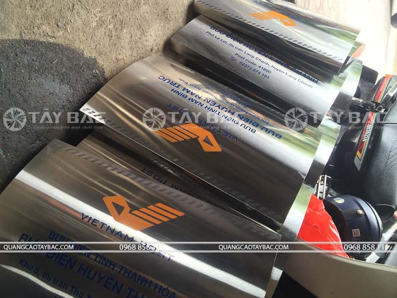 Biển inox bưu điện