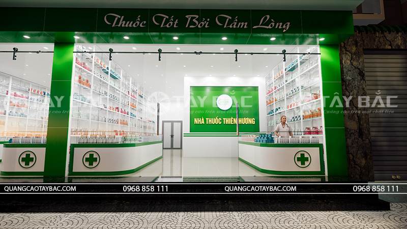 Biển hiệu nhà thuốc Thiên Hương