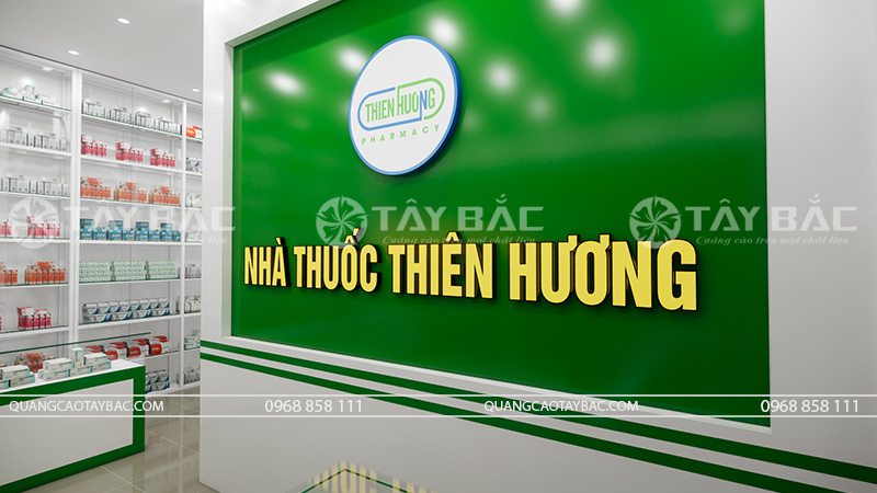 Biển hiệu nhà thuốc Thiên Hương