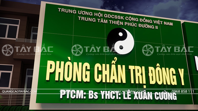 Biển hiệu nhà thuốc Thiên Hương