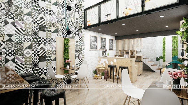 Thiết kế biển hiệu coffee PG
