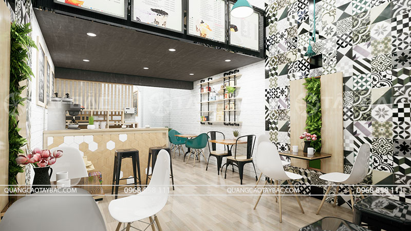 Thiết kế biển hiệu coffee PG