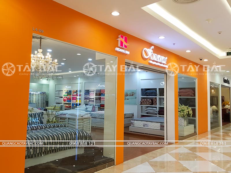 Biển quảng cáo chăn ga gối đệm Foever