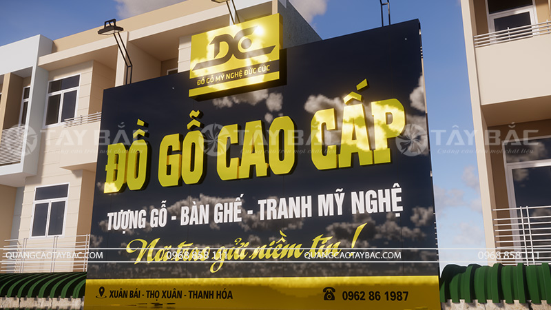 Biển quảng cáo Đức Cúc – chuyên đồ gỗ