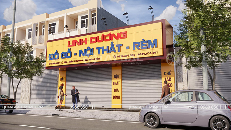 Biển hiệu đồ gỗ nội thất Linh Dương