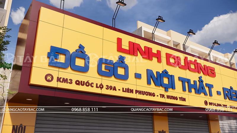 Biển hiệu đồ gỗ nội thất Linh Dương