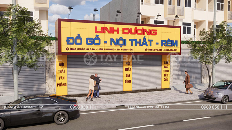 Biển hiệu đồ gỗ nội thất Linh Dương
