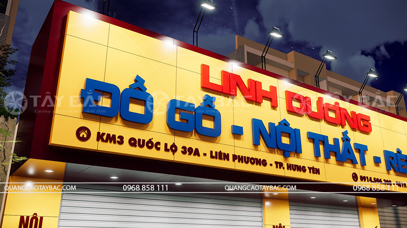 Biển hiệu đồ gỗ nội thất Linh Dương