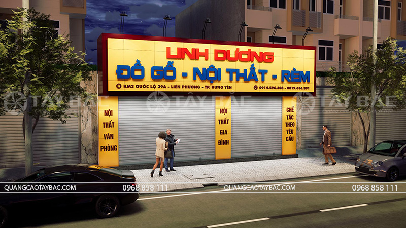 Biển hiệu đồ gỗ nội thất Linh Dương