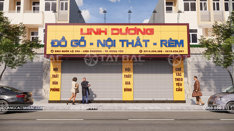 Biển hiệu đồ gỗ nội thất Linh Dương