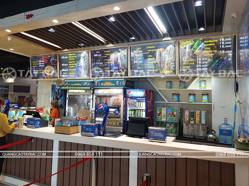 biển hộp đèn menu mica