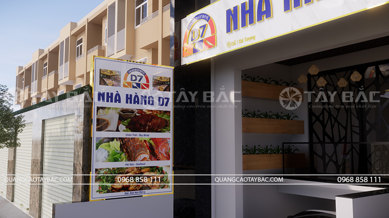 Biển quảng cáo nhà hàng D7