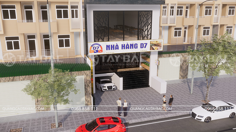 Biển quảng cáo nhà hàng D7