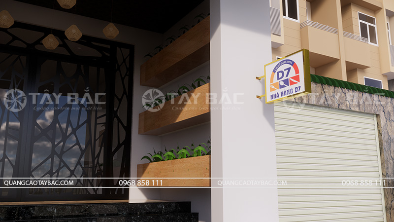 Biển quảng cáo nhà hàng D7