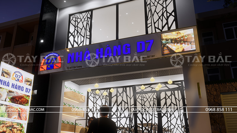 Biển quảng cáo nhà hàng D7