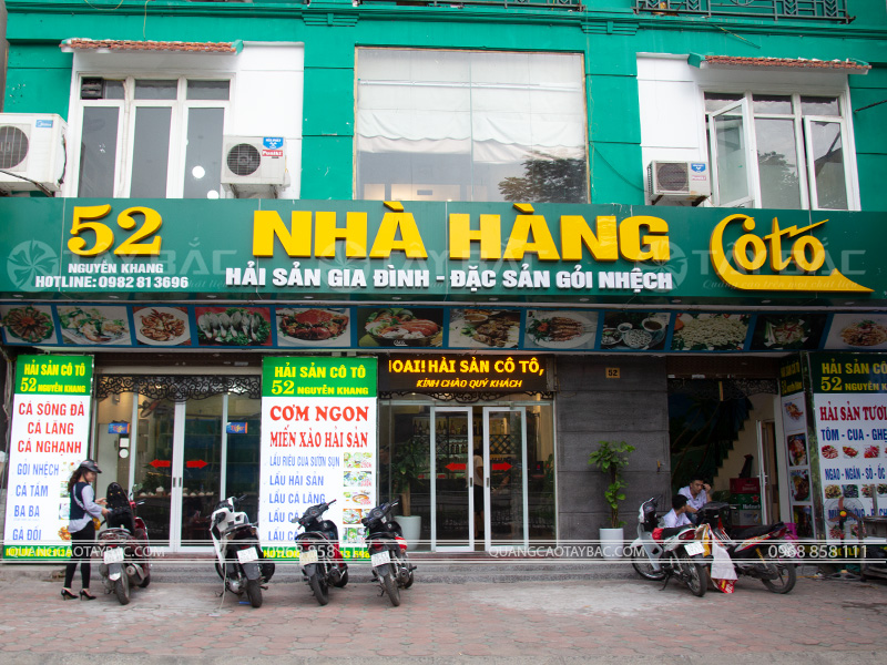 Biển quảng cáo nhà hàng Coto