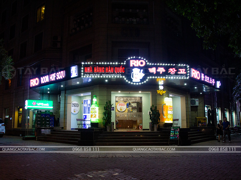 Biển quảng cáo nhà hàng hàn quốc