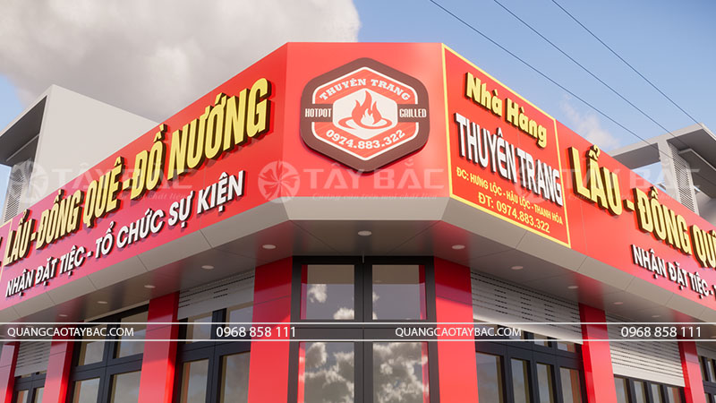 logo biển hiệu nhà hàng Nguyên Trang