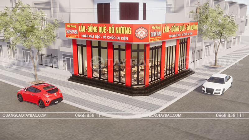 Biển hiệu lẩu nướng Thuyên Trang