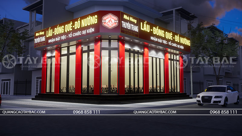 Biển hiệu lẩu nướng Thuyên Trang