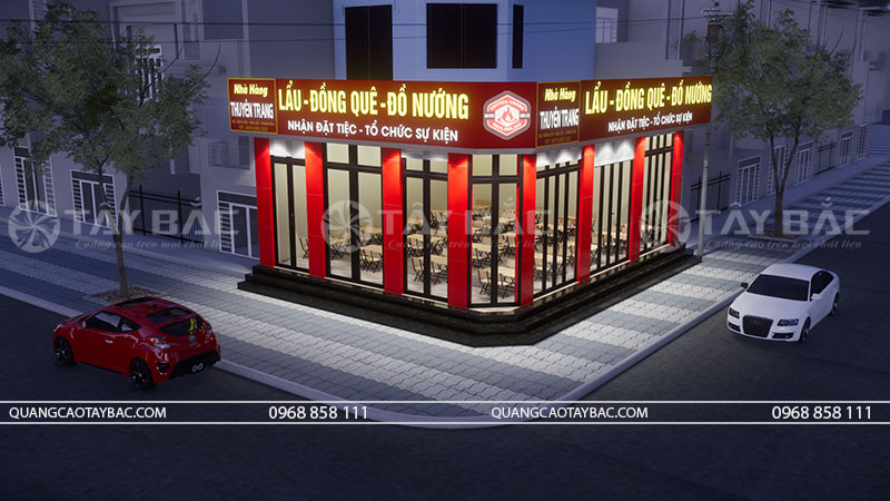 Biển hiệu lẩu nướng Thuyên Trang