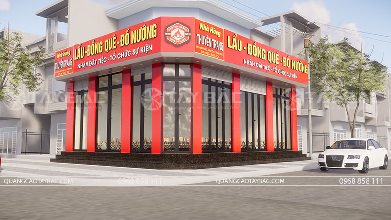 Biển hiệu lẩu nướng Thuyên Trang