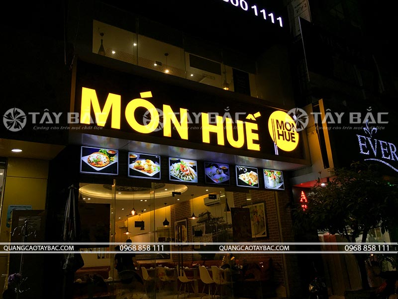 Biển quảng cáo nhà hàng món huế