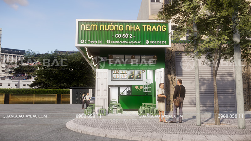 Biển hiệu nem nướng Nha Trang