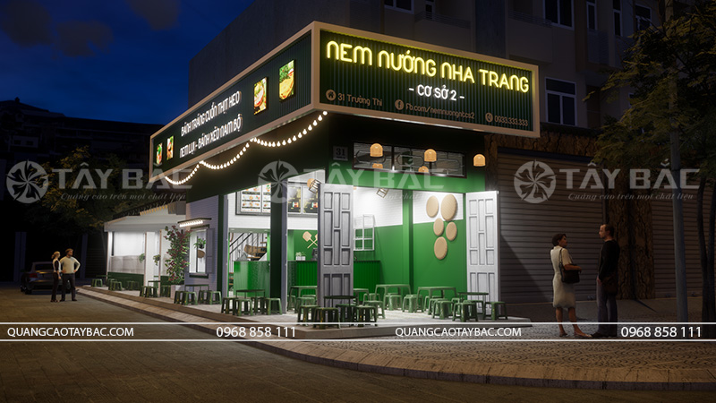 Biển hiệu nem nướng Nha Trang