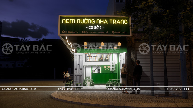 Biển hiệu nem nướng Nha Trang