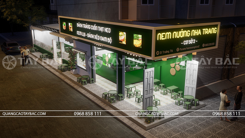 Biển hiệu nem nướng Nha Trang