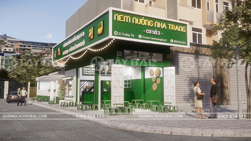 Biển hiệu nem nướng Nha Trang