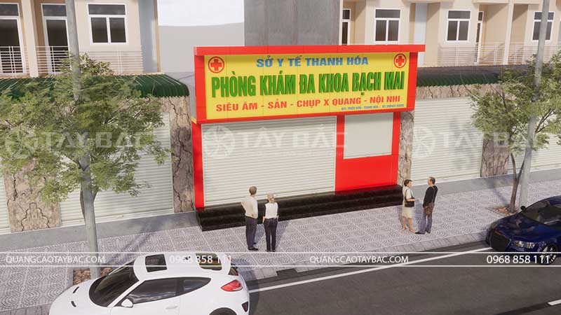 Biển hiệu phòng khám Bạch Mai