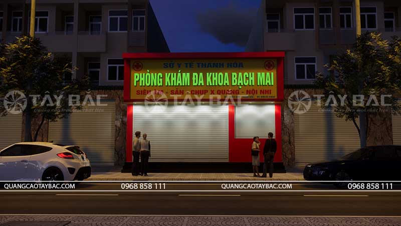 Biển hiệu phòng khám Bạch Mai