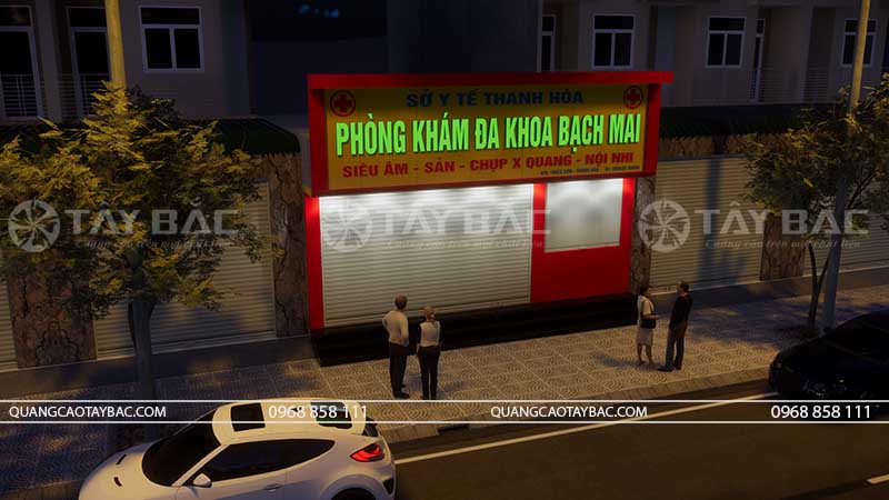 Biển hiệu phòng khám Bạch Mai