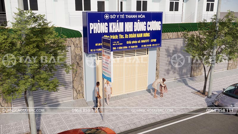 Biển quảng cáo phòng khám nhi Đông Cương