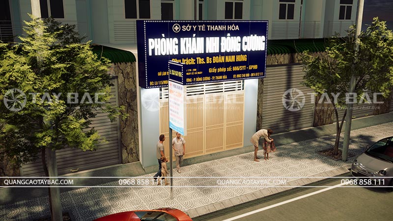 Biển quảng cáo phòng khám nhi Đông Cương