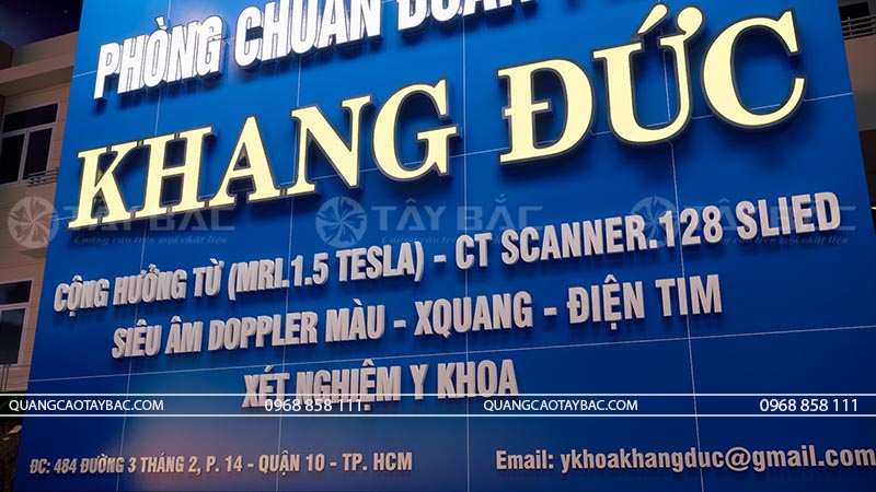 Biển hiệu phòng khám Khang Đức