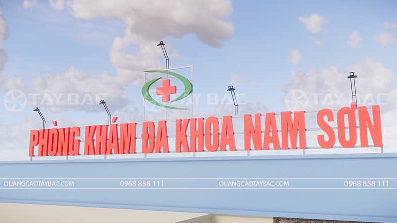 Biển hiệu phòng khám Nam Sơn Đa Khoa